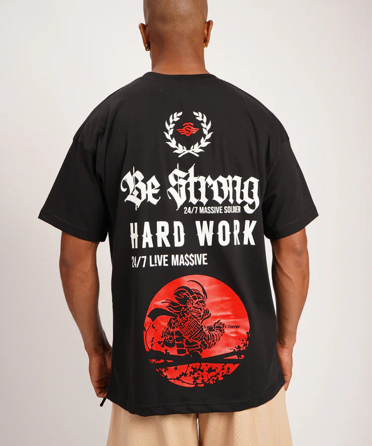 L!VE MASSIVE STAY STRONG OVERSIZE Black