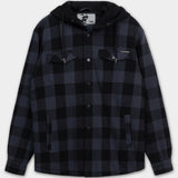 Pioneer-Padded Hooded Flannel Shirt