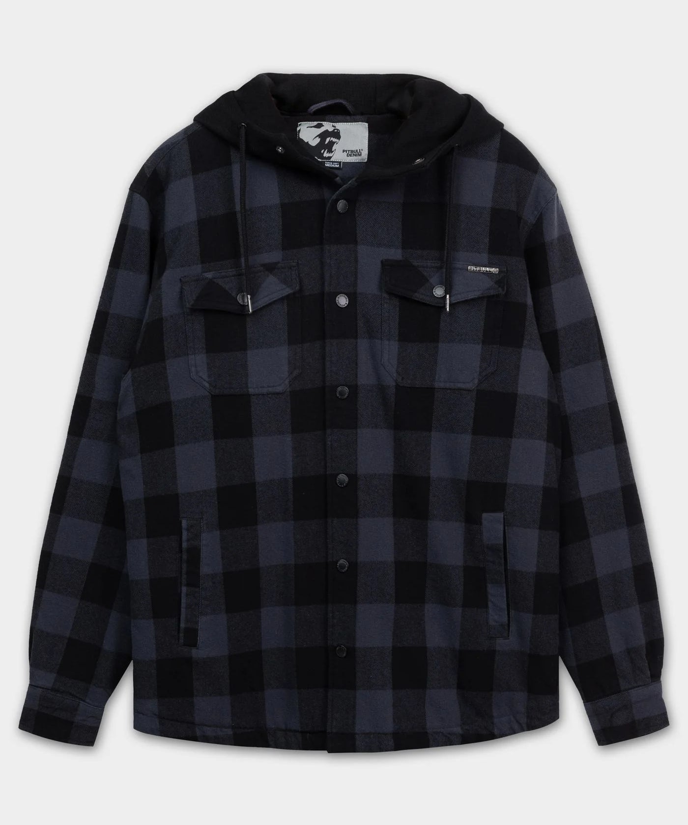 Pioneer-Padded Hooded Flannel Shirt