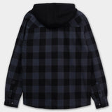 Pioneer-Padded Hooded Flannel Shirt